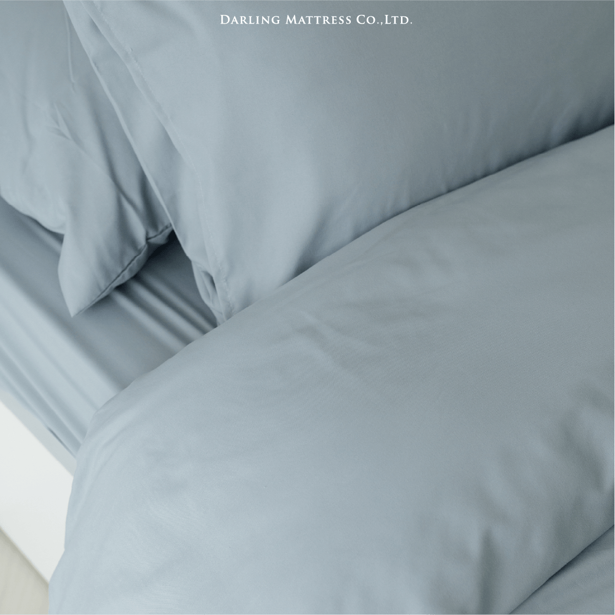 ชุดผ้าปูผ้านวม 3.5 ฟุต DARLING MATTRESS รุ่นสีพื้น สีเพิร์ลบลู_4